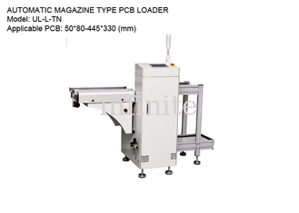 SMT PCB Magazine Unloader 50*80 - 445*330mm para PCBs tamanho L
