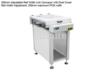 Transportador SMT de 1,2 m e 1,5 m de comprimento Equipamento de colocação SMT de 350 mm com proteção contra poeira