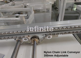 Transportador de rolos de metal SMT 4000 mm Corrente de náilon PCB Link Transportador
