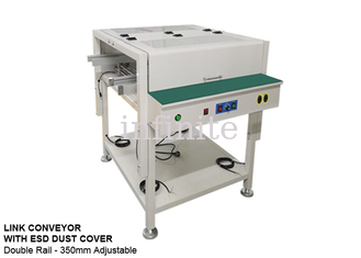 Correia transportadora PCB de trilho duplo aço inoxidável com proteção contra poeira ESD