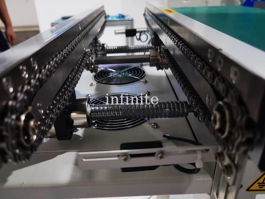 PLC Controle SMT Transportador ESD Borracha Equipamento de montagem de PCB personalizado após forno de refluxo