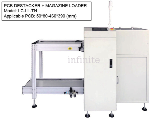 Desempilhador PCB tamanho LL Dual SMT PCB Loader para PCB de 0,6 mm de espessura