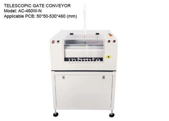 Transportador de portão telescópico de 20 m/min para PCBs de 50*50 - 530*460 mm