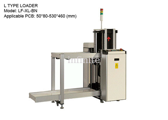 Carregador de revistas tipo L SMT 900 mm de altura tamanho XL PCB com tela sensível ao toque MCGS