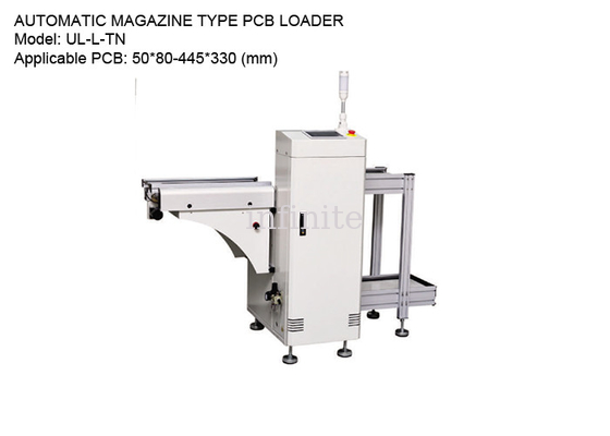 SMT PCB Magazine Unloader 50*80 - 445*330mm para PCBs tamanho L