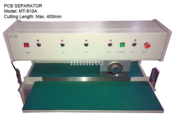 1,0 - 3,2 mm Máquina de corte de placa transportadora de PCB 300 mm/s 400 mm Comprimento máximo de corte