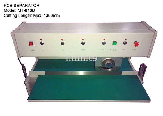 Transportador giratório de PCB de 0,2 a 2,0 mm, máquina de corte de placas de circuito com comprimento máximo de 1300 mm