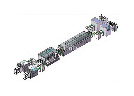 Linha de produção Infitek SMT de trilha dupla, esquema de fiação da máquina pick and place