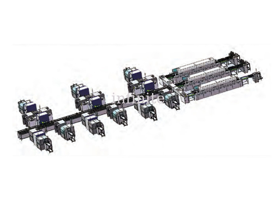 Linha de montagem SMT multifio Três refluxos Correia de malha Reflow Esquema de fiação do forno