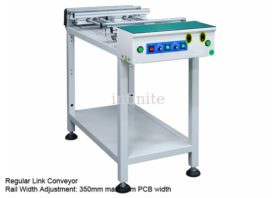 Equipamento de manuseio de PCB de trilho ajustável de esteira de inspeção de 1,2 m 1,5 m