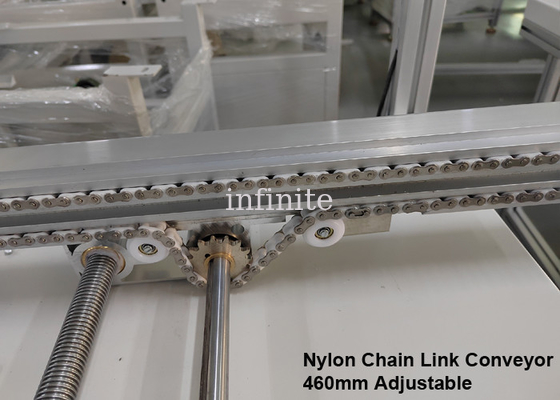 Transportador ajustável de elo de corrente de nylon 1m 2m comprimento 460mm PCB