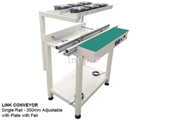 Transportador SMT de 350 mm 2 m 2,5 m de comprimento PCB SMT máquina com placa