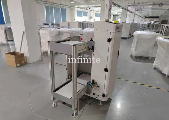 Carregador de revista PCB SMT compacto Controle PLC e relé Omron 50 mm X 80 mm - 330 mm X 250 mm