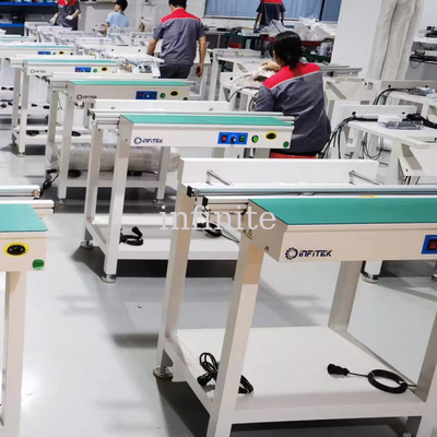 1.5 Meter Single Rail Normal SMT Pcb Conveyor 460mm Max Largura Motorizado Largura do carril Ajuste